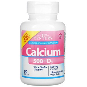 Calcium 500 + Extra D3 90 таблетки | 21st Century