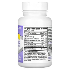 Calcium 600 + D3 Plus Minerals 120 таблетки | 21st Century