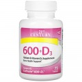 Calcium Supplement 600 + D3 75 таблетки | 21st Century