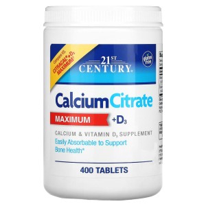 Calcium Citrate Maximum + Vitamin D3 400 таблетки | 21st Century