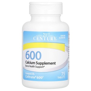 Calcium Supplement 600 75 таблетки | 21st Century