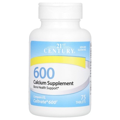 Calcium Supplement 600 75 таблетки | 21st Century