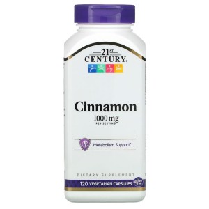Cinnamon 1000 мг 120 веге капсули | 21st Century
