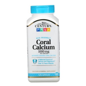 Coral Calcium (Коралов Калций) 1000 мг 120 капсули | 21st Century