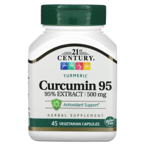 Curcumin 95 500 мг 45 веге капсули | 21st Century