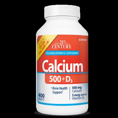 Calcium 500 + D3 400 таблетки | 21st Century