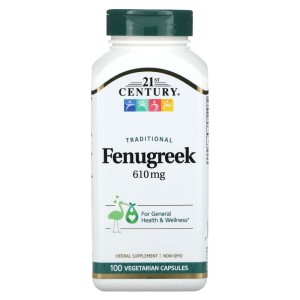 Fenugreek 610 мг 100 веге капсули | 21st Century
