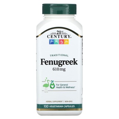 Fenugreek 610 мг 100 веге капсули | 21st Century