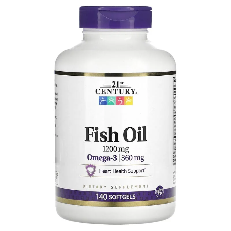 Fish Oil 1200 мг 140 гел-капсули | 21st Century Fish Oil 1200 мг 140 гел-капсули | 21st Century