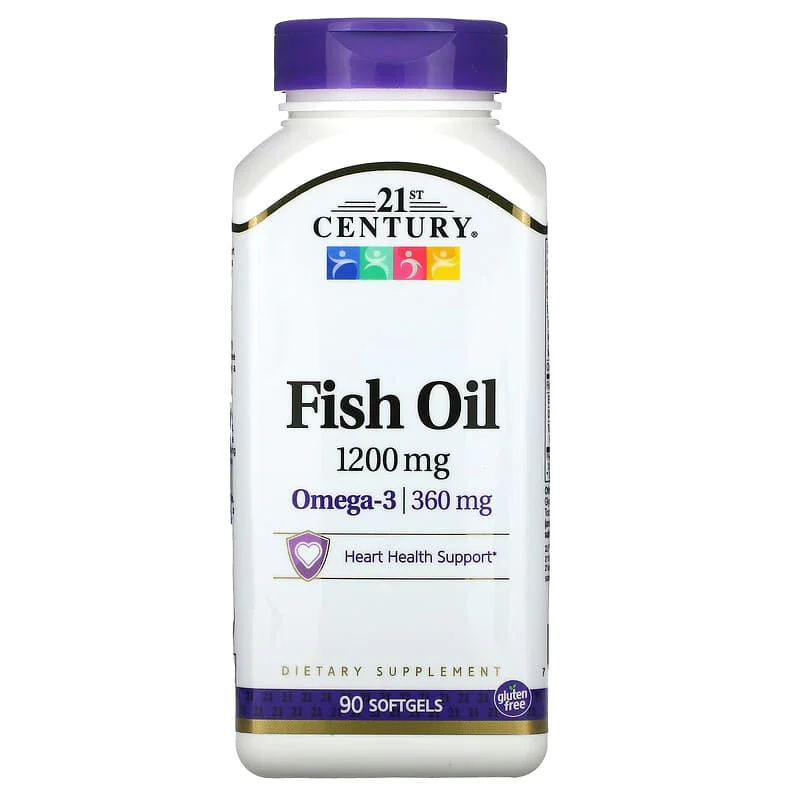 Fish Oil 1200 мг 90 гел-капсули | 21st Century Fish Oil 1200 мг 90 гел-капсули | 21st Century