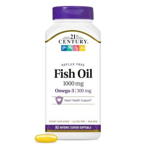 Fish Oil Reflux Free 1000 мг 90 гел-капсули | 21st Century