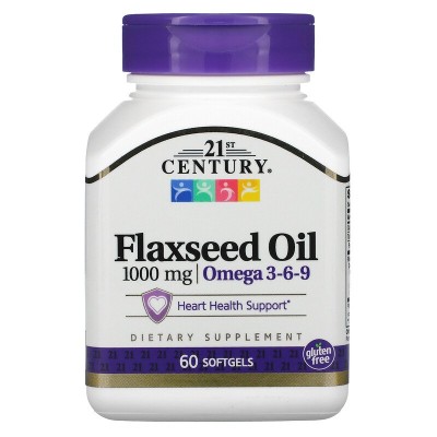 Ленено Масло (FlaxSeed Oil) 1000 мг | 21st Century За здраво сърце За здрави стави и кости Съдържа Омега-3-6-9 мастни киселини и лигнан, които поддържат здравословни нива на естрогена и триглицеридите Хран Ленено Масло (FlaxSeed Oil) 1000 мг | 21st Centur