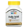 Фолиева Киселина (Витамин B9) 400 мкг 250 таб | 21st Century Фолиевата киселина е важен витамин В, който поддържа здравето на сърцето. Жените, които се придържат към здравословни диети с адекватни нива на фолиева Фолиева Киселина (Витамин B9) 400 мкг 250 