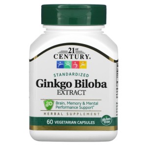 Ginkgo Biloba Extract 60 веге капсули | 21st Century