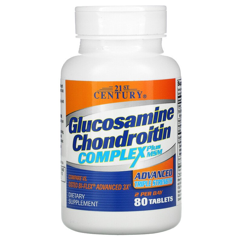 Glucosamine Chondroitin MSM 80 таблетки | 21st Century