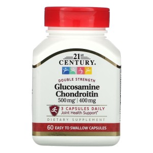 Glucosamine Chondroitin Double Strength 500 мг/400 мг 60 капсули | 21st Century