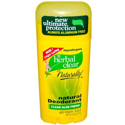 Herbal Clear Aloe Fresh Натурален дезодорант 75 гр | 21st Century По-траен аромат Хипоалергенен Съдържа витамин А и Е Натурален дезодорант Herbal Clear Aloe без алуминий се предлага на страхотна цена Herbal Clear Aloe Fresh Натурален дезодорант 75 гр | 21