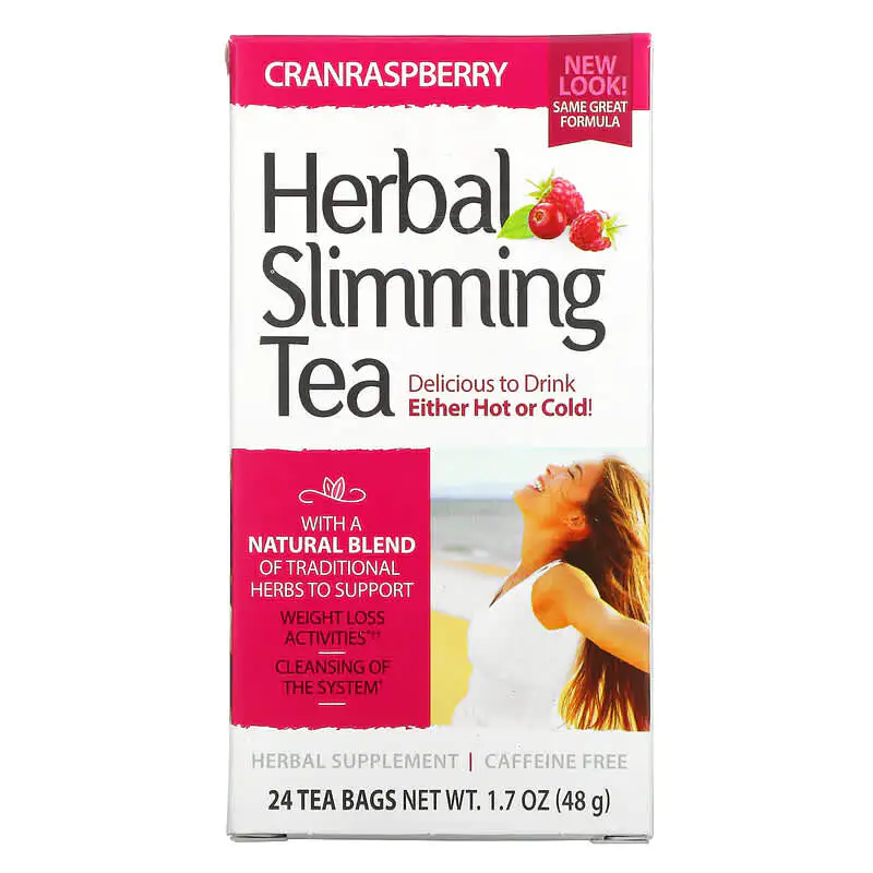 Herbal Slimming Tea CranRaspberry 24 пакетчета | 21st Century Herbal Slimming Tea CranRaspberry 24 пакетчета | 21st Century