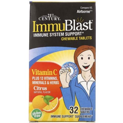ImmuBlast Citrus 32 дъвчащи таблетки | 21st Century