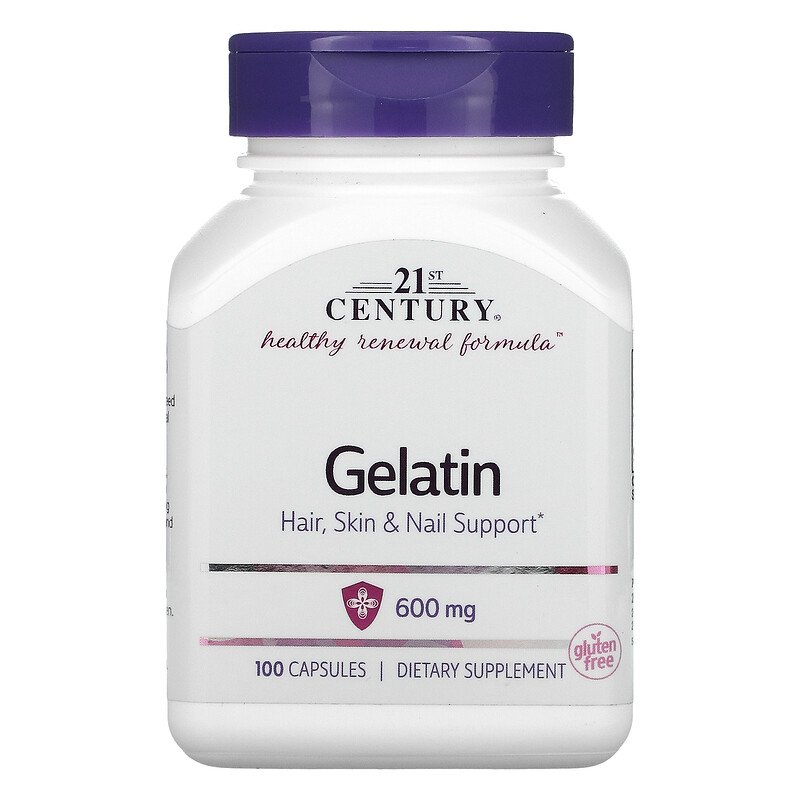 Gelatin 600 мг 100 капсули | 21st Century