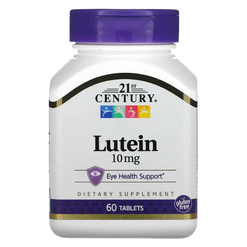 Lutein 10 мг 60 таблетки | 21st Century Lutein 10 мг 60 таблетки | 21st Century
