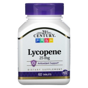 Lycopene 25 мг 60 таблетки | 21st Century Lycopene 25 мг 60 таблетки | 21st Century