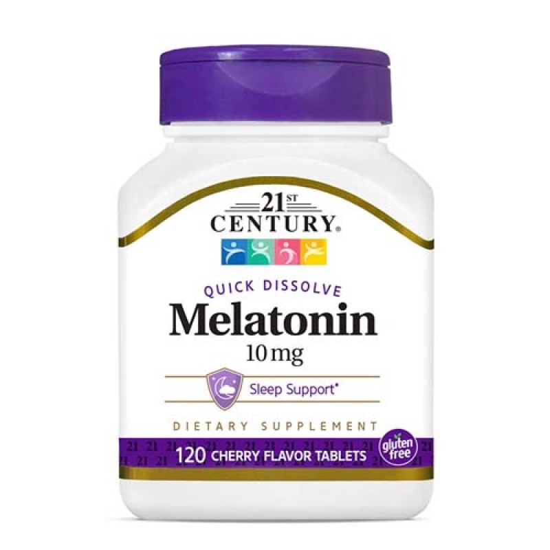Melatonin 10 мг 120 таблетки с бързо усвояване | 21st Century