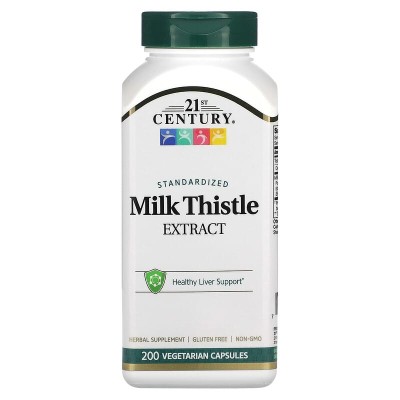 Milk Thistle Extract 200 веге капсули | 21st Century Milk Thistle Extract 200 веге капсули | 21st Century