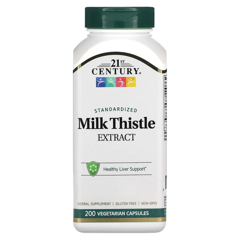 Milk Thistle Extract 200 веге капсули | 21st Century Milk Thistle Extract 200 веге капсули | 21st Century