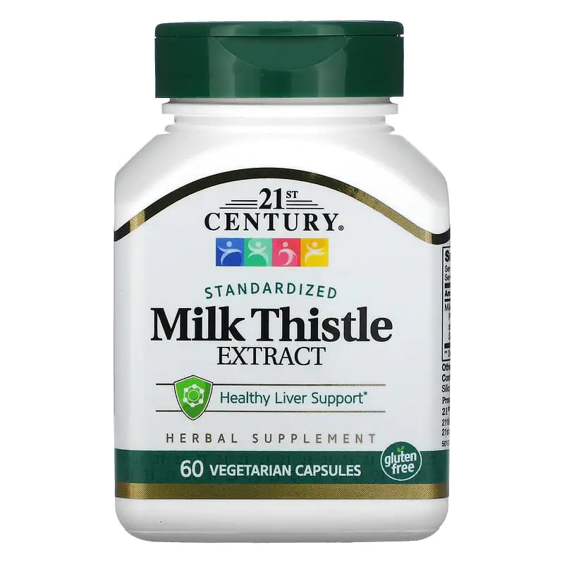Milk Thistle Extract 60 веге капсули | 21st Century Milk Thistle Extract 60 веге капсули | 21st Century