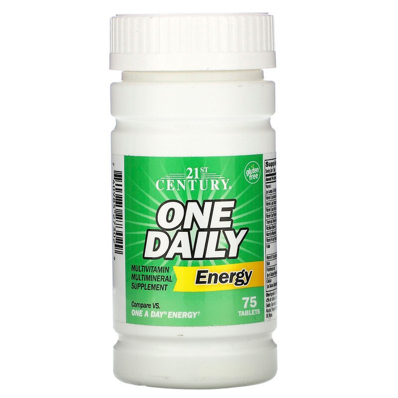 One Daily Energy Мултивитамини 75 таблетки | 21st Century