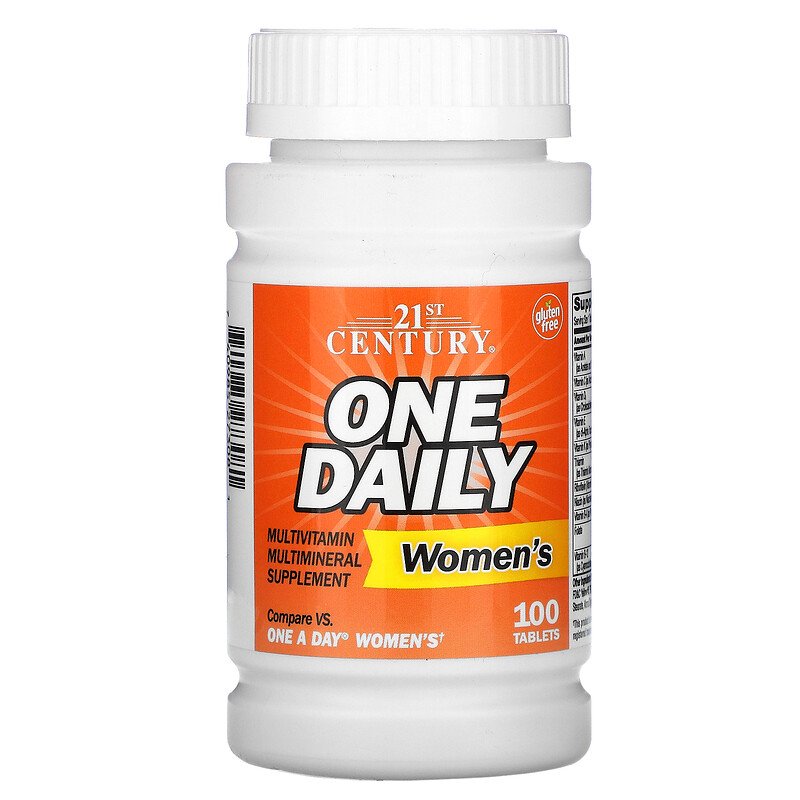One Daily Мултивитамини и мултиминерали за жени 100 таблетки | 21st Century