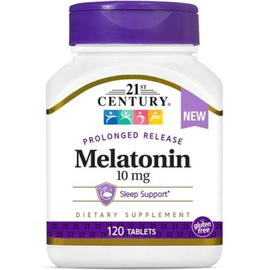 Melatonin 10 мг с удължено освобождаване 120 таблетки | 21st Century Melatonin 10 мг с удължено освобождаване 120 таблетки | 21st CenturyМелатонин с удължено освобождаване
Насърчава нормален, непрекъснат сън
Укрепва когнитивните функции
Намал Melatonin 10 мг с удължено освобождаване 120 таблетки | 21st Century Мелатонин с удължено освобождаване Насърчава нормален, непрекъснат сън Укрепва когнитивните функции Намалява броя на нощните събуждания Melatonin 10 мг с удължено освобождаване 120 табле
