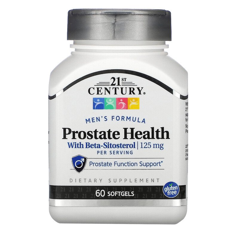 Prostate Health with Beta-Sitosterol 125 мг 60 гел-капсули | 21st Century