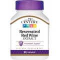 Resveratrol Red Wine Extract 90 капсули | 21st Century