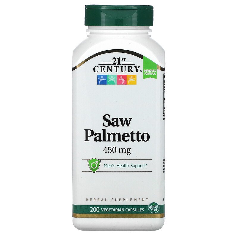 Saw Palmetto (Сао Палмето) 450 мг 200 веге капсули | 21st Century
