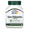 Saw Palmetto (Сао Палмето) 450 мг 60 веге капсули | 21st Century
