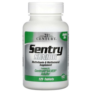 Sentry Senior Adults 50+ Multivitamin & Multimineral 125 таблетки | 21st Century
