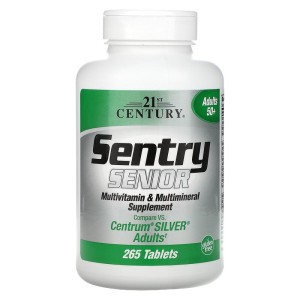 Sentry Senior Adults 50+ Multivitamin & Multimineral 265 таблетки | 21st Century