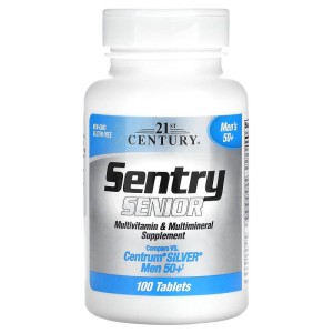 Sentry Senior Men's 50+ Multivitamin & Multimineral 100 таблетки | 21st Century