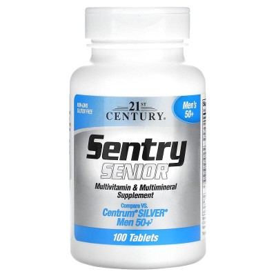 Sentry Senior Men's 50+ Multivitamin & Multimineral 100 таблетки | 21st Century