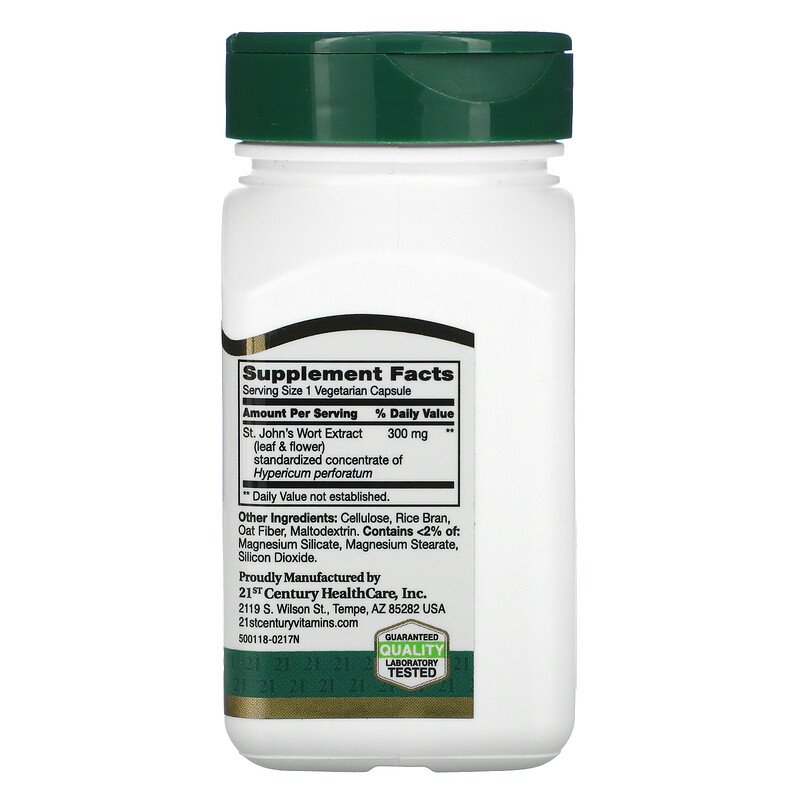 St. Johns Wort Extract 300 мг 60 капсули | 21st Century Жълт Кантарион 300 мг 60 капсули на 21st CenturyЖълтият кантарион е много полезно растение с редица благоприятни ефекти върху нашия организъм. Жълт Кантарион 300 мг 60 капсули на 21st Century Жълтият кантарион е много полезно растение с редица благоприятни ефекти върху нашия организъм. Който е опитвал да го приема, знае, че тази билка е неудобна за консумаци Жълт Кантарион 300 мг 60 капсули на 2