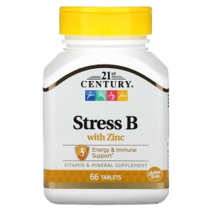 Stress B with Zinc 66 таблетки | 21st Century