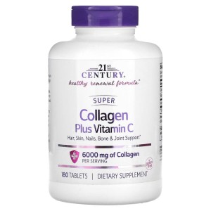 Super Collagen + Vitamin C 180 таблетки | 21st Century