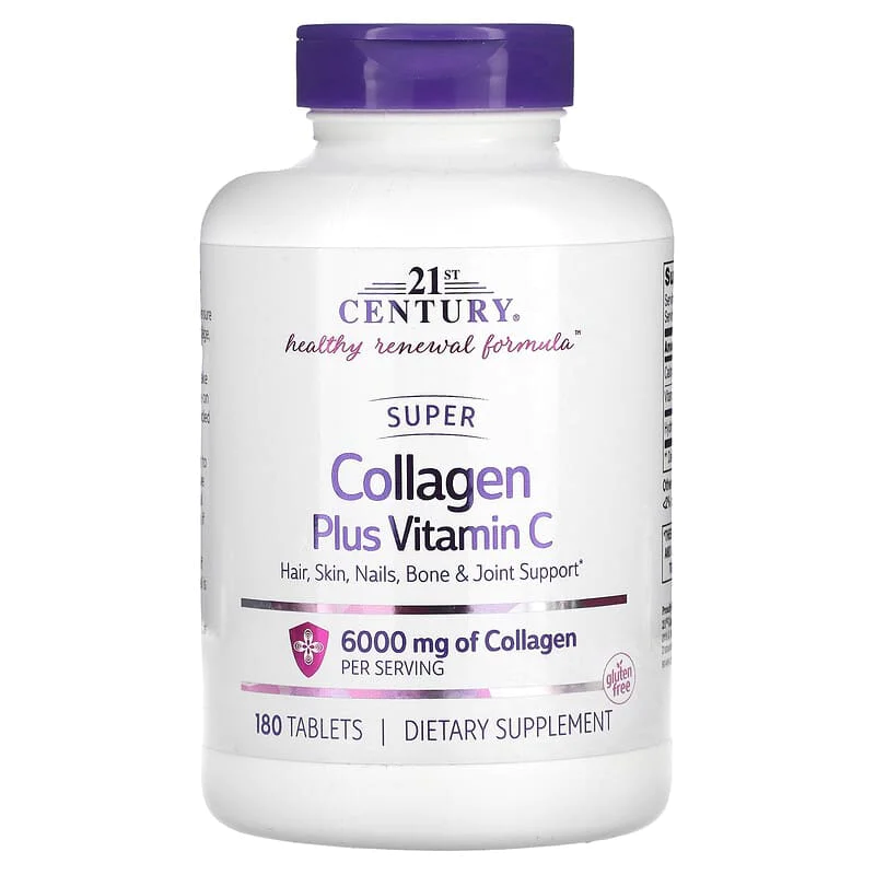Super Collagen + Vitamin C 180 таблетки | 21st Century Super Collagen + Vitamin C 180 таблетки | 21st Century