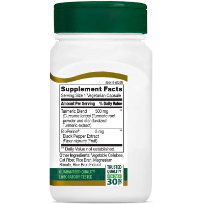 Turmeric 500 мг Plus Black Pepper Extract 5 мг 60 веге капсули | 21st Century Turmeric Plus Black Pepper Extract 60 веге капсули | 21st CenturyПодкрепа за Вашето здраве и имунна система
Мощен антиоксидант
Облекчава стомашните проблеми
Грижи с Turmeric Plus Black Pepper Extract 60 веге капсули | 21st Century Подкрепа за Вашето здраве и имунна система Мощен антиоксидант Облекчава стомашните проблеми Грижи се за здравето на ставите, намалява тяхна Turmeric Plus Black Pepper Extract 60 веге капсул