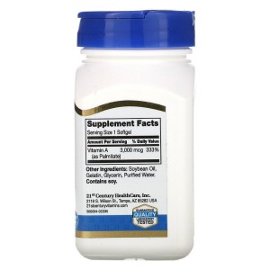 Vitamin A 10000 IU 110 гел-капсули | 21st Century