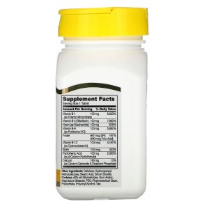 Vitamin B-100 Complex 60 таблетки с удължено освобождаване | 21st Century