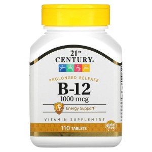 Vitamin B-12 Prolonged Release 1000 мкг 110 таблетки | 21st Century