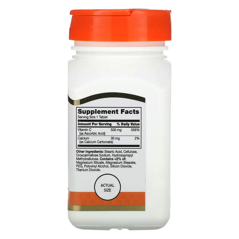 Vitamin C 500 мг 110 таблетки | 21st Century Vitamin C 500 мг 110 таблетки | 21st Century